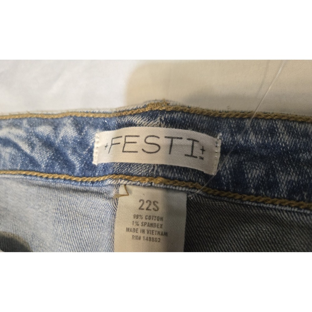 Festi Sky High Super Flare Jeans w/ Glitter Torrid Size 22S Bellbottom Festival - Picture 4 of 12